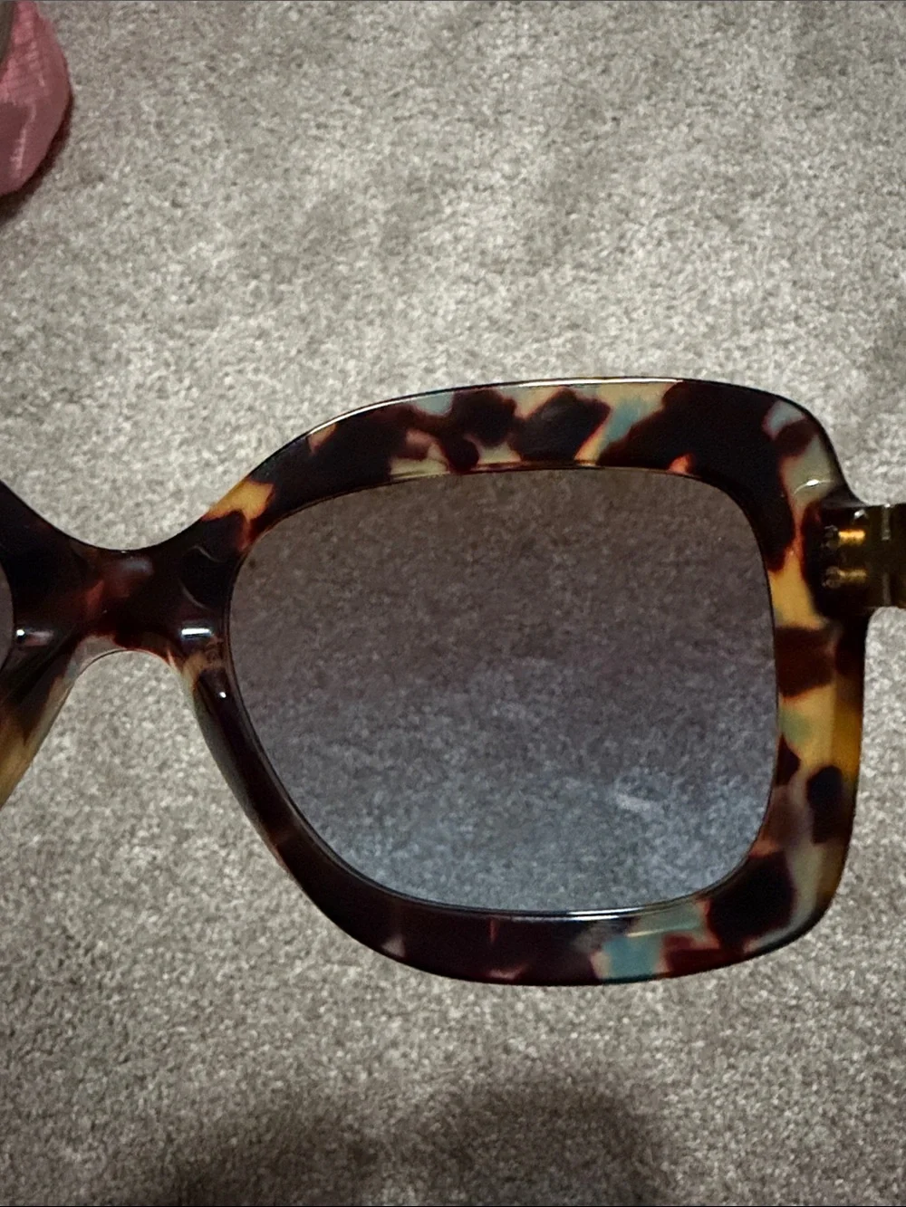 Michael Kors Tortoise Shell Oversized Sunglasses with Brown-Gray Gradient Lenses